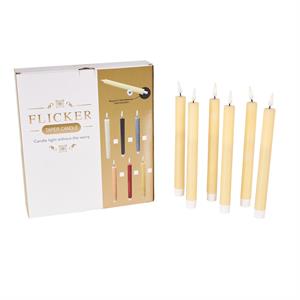 Velas Cónicas LED con Control Remoto S/6