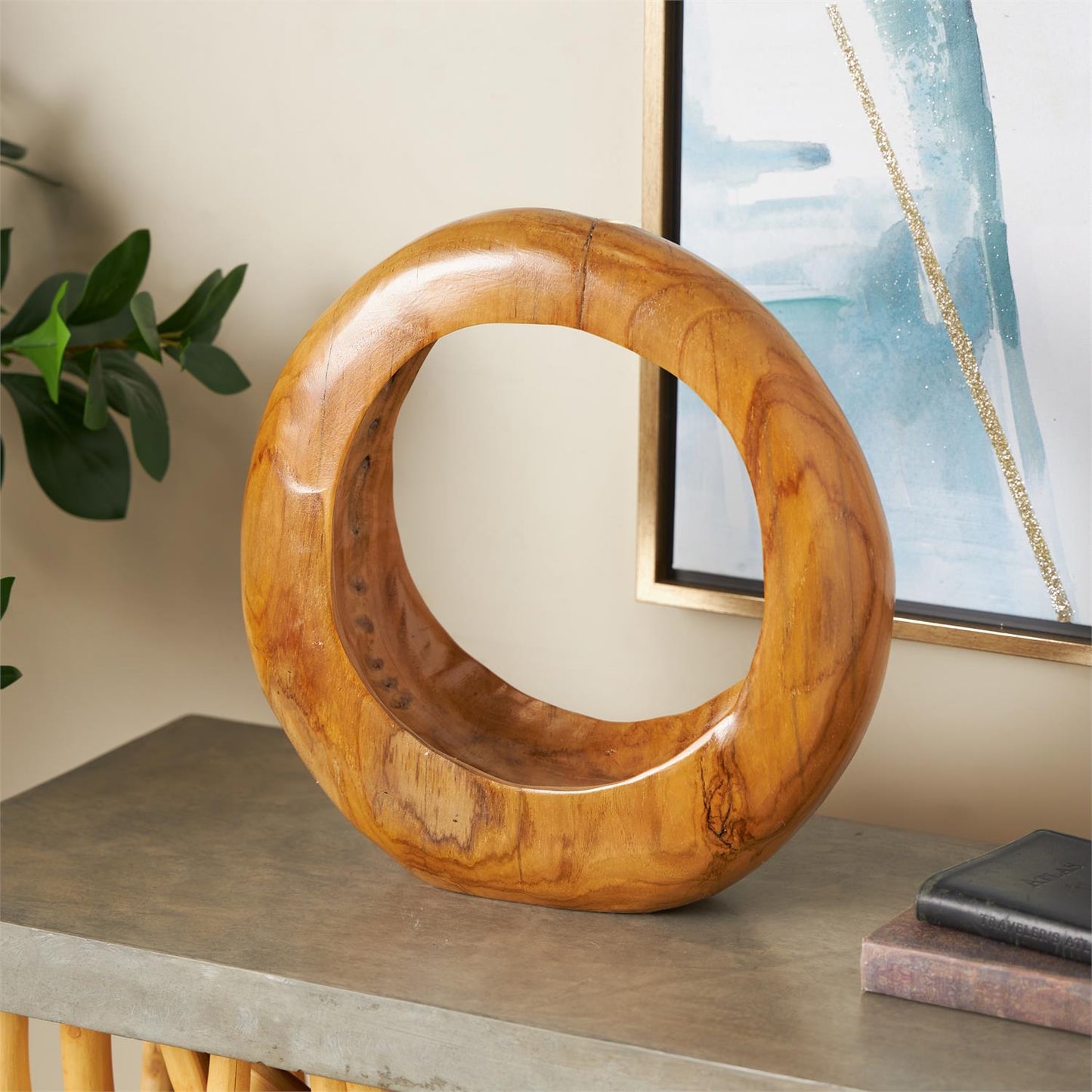 Escultura Circular Teca