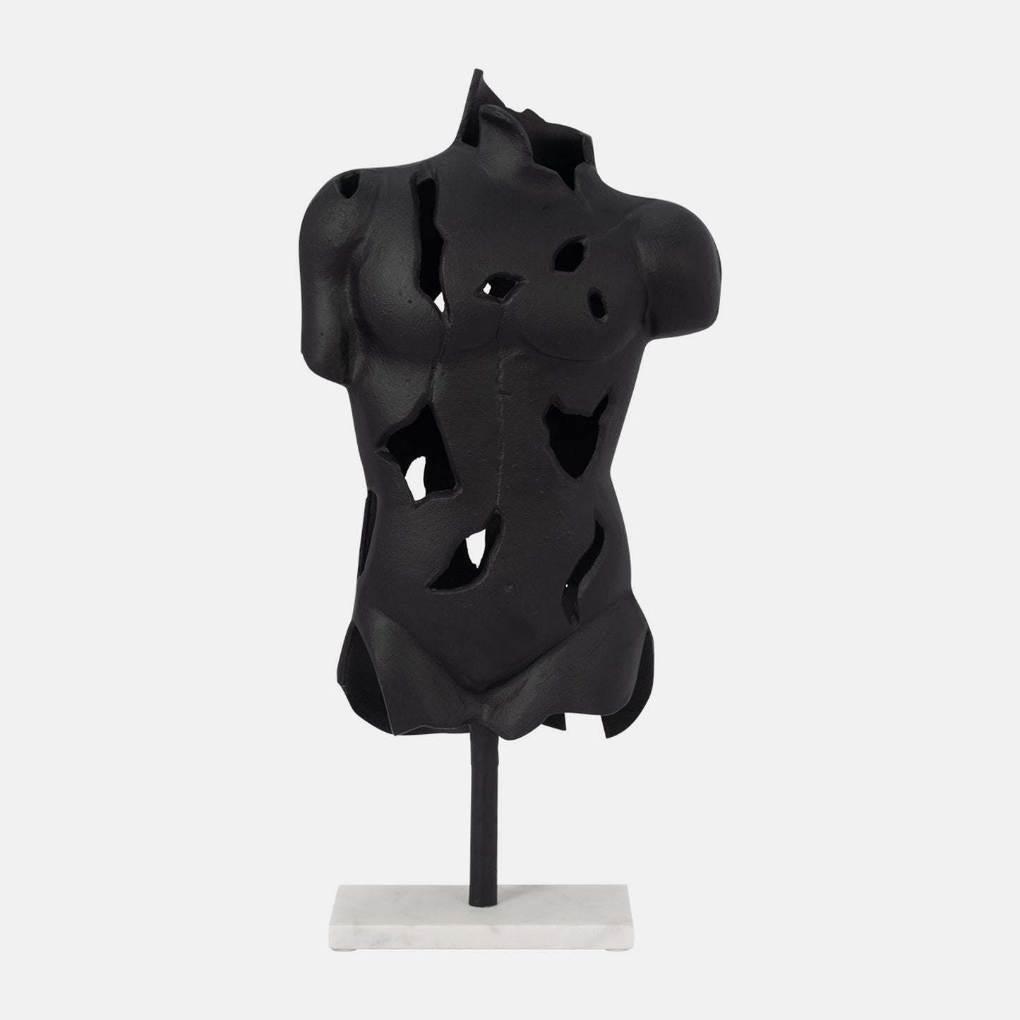 BUSTO CRACKEADO NEGRO 59CM - Time of Interiors