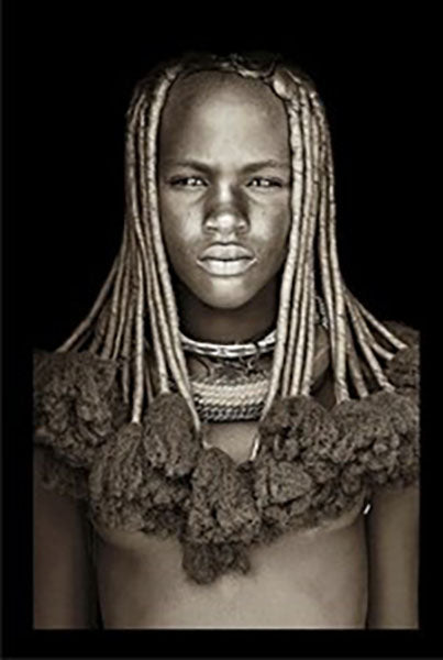 GOBELINO HIMBA GIRL NAMBIA 1.40 x 2.10 cm. SEPIA