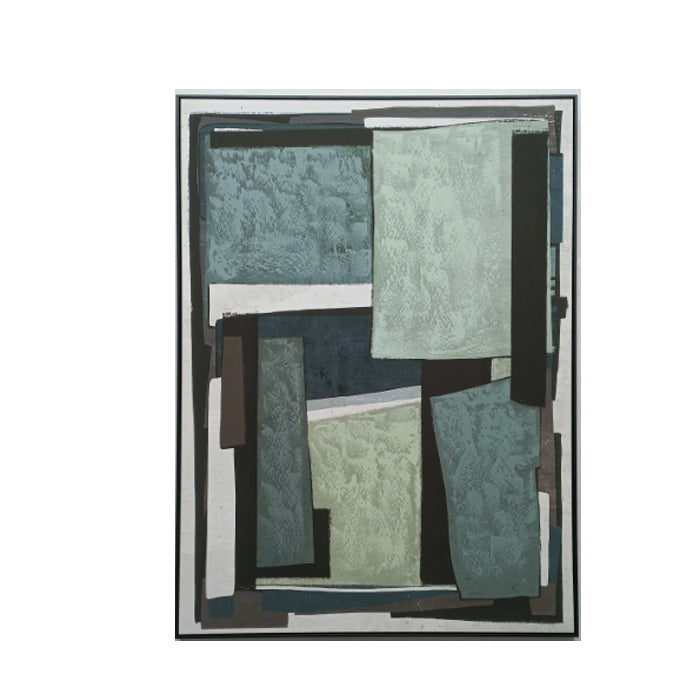 CUADRO ABSTRACTO AZULES - Time of Interiors