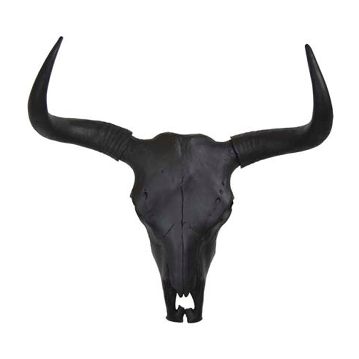 ESCULTURA SKULL NEGRA - Time of Interiors