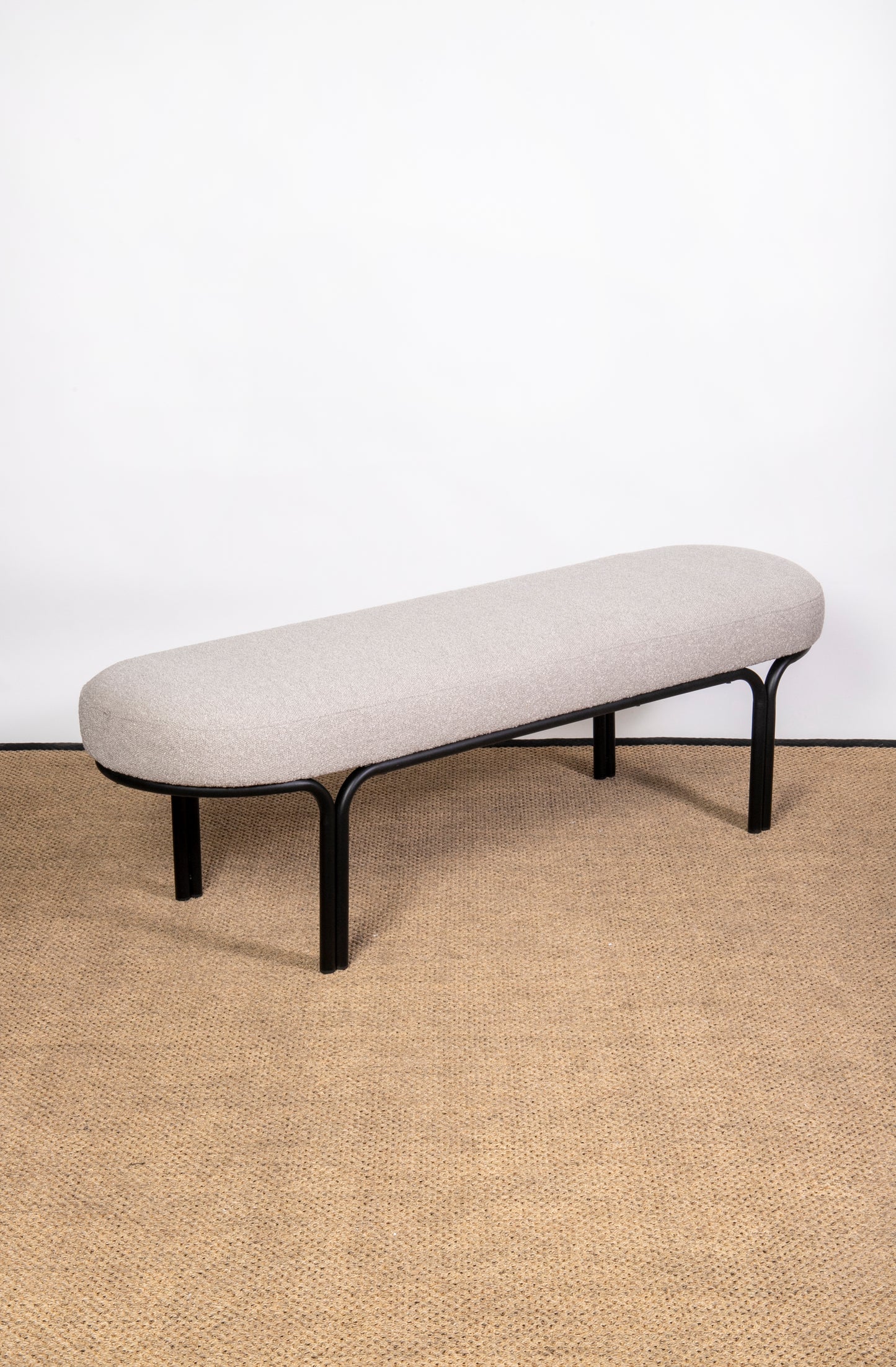 BANQUETA GLORIA GRIS - Time of Interiors