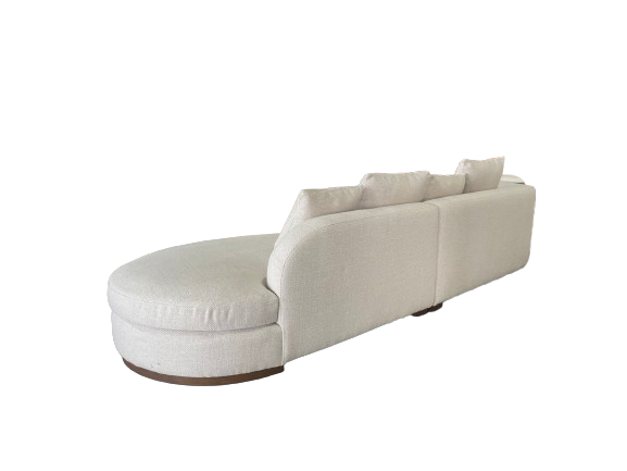 SOFA CURVO MARSELLA BOUCLE BEIGE - Time of Interiors