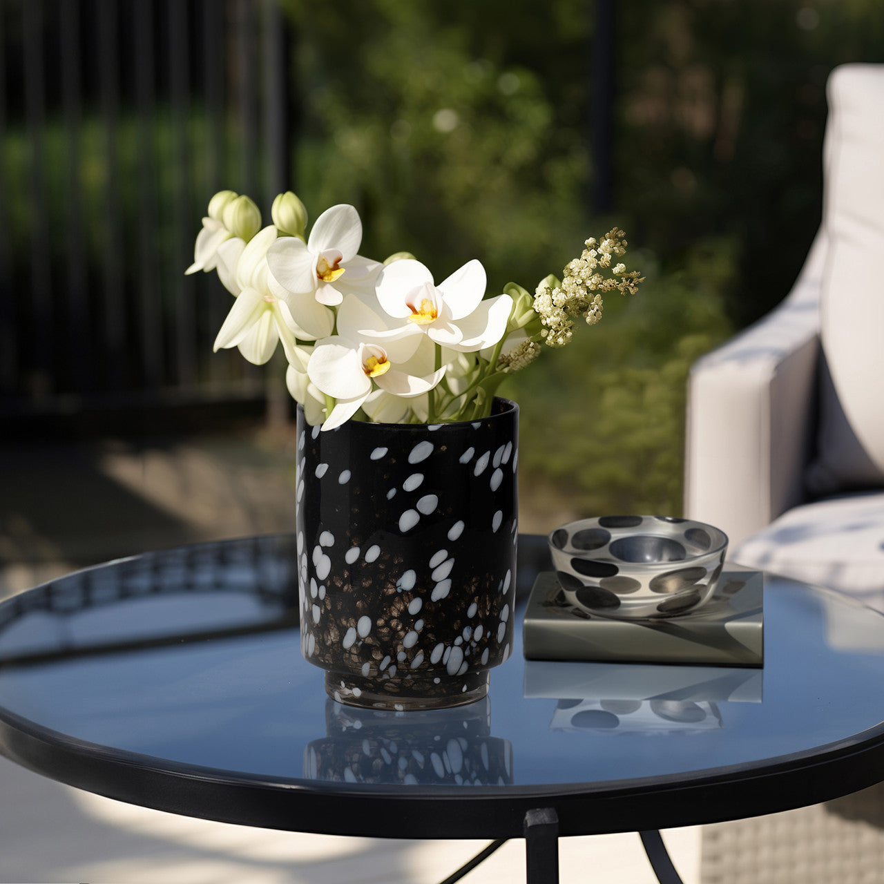 VASIJA DE VIDRIO HELENA M 23CM - Time of Interiors