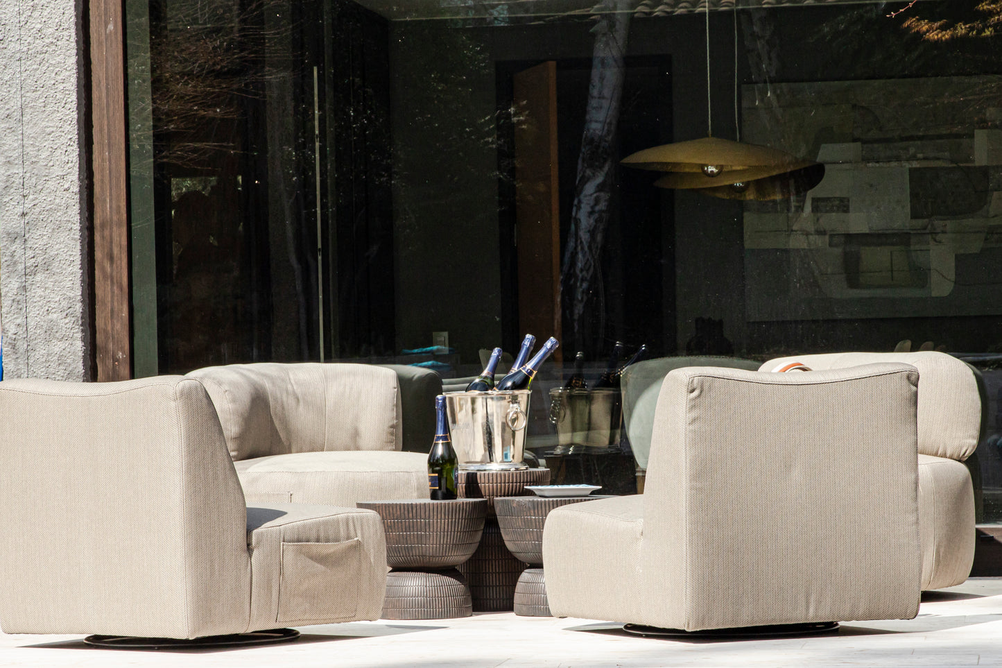 25% OFF LOUNGECHAIR CAVANI TAUPE - Time of Interiors