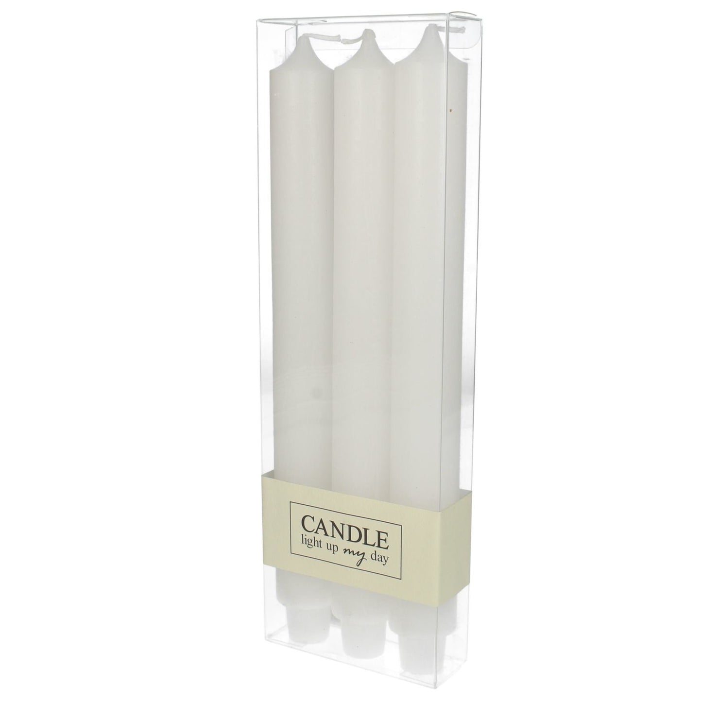 SET 3 VELAS BLANCA 9.5x3.2x9.5cm - Time of Interiors