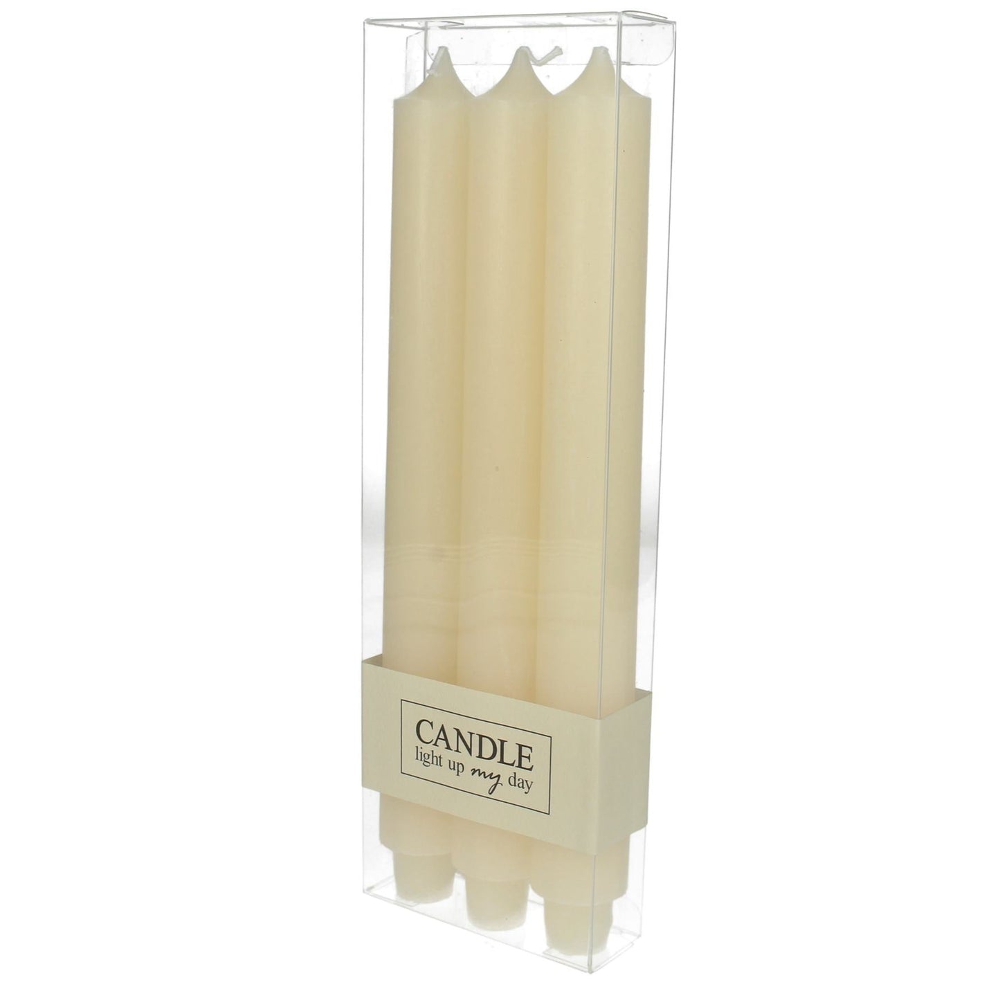 SET 3 VELAS MARFIL 9.5x3.2x9.5cm - Time of Interiors