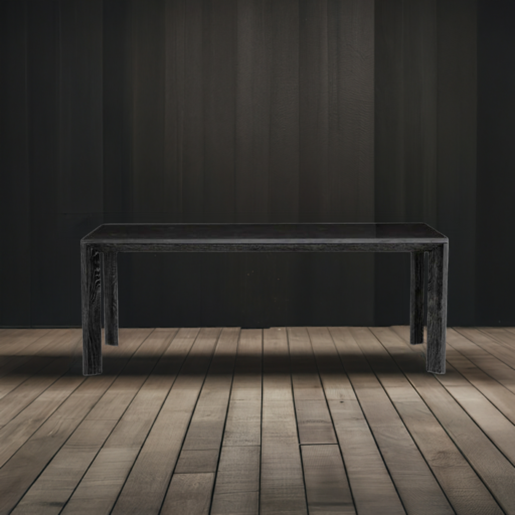 Mesa de Comedor Negra Rectangular Kansas
