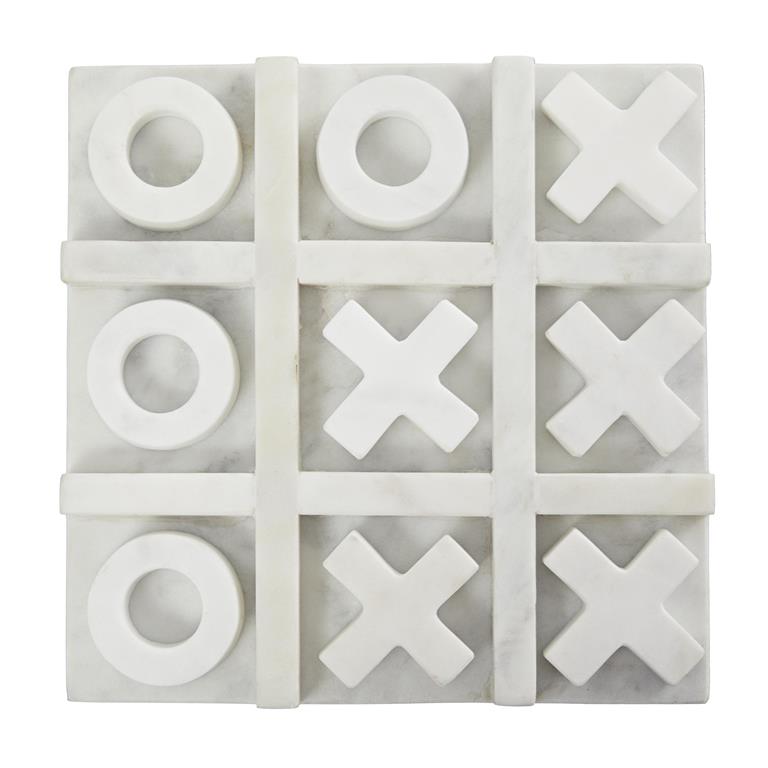 TIC TAC TOE MARMOL BLANCO