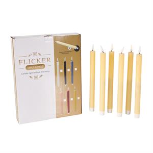 Velas Cónicas LED con Control Remoto S/6