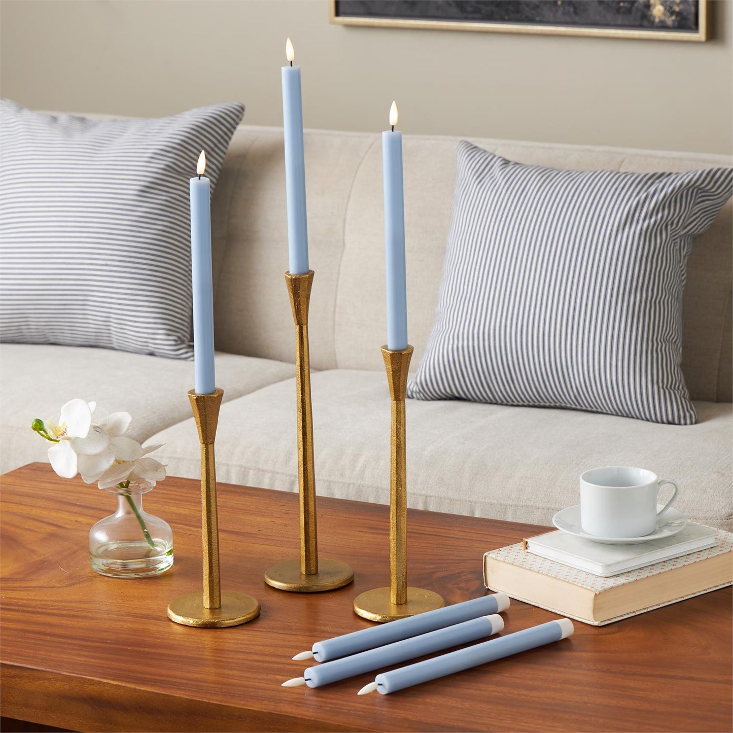 Velas Cónicas LED con Control Remoto S/6