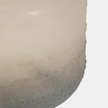 Vasija de Vidrio en Textura 2 Tonos 18CM