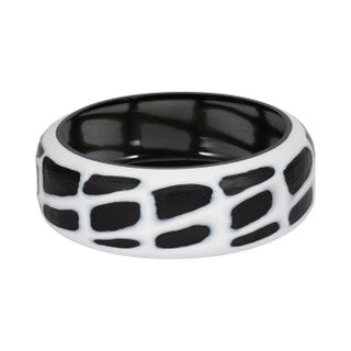 Bowl Zoe negro y blanco en vidrio