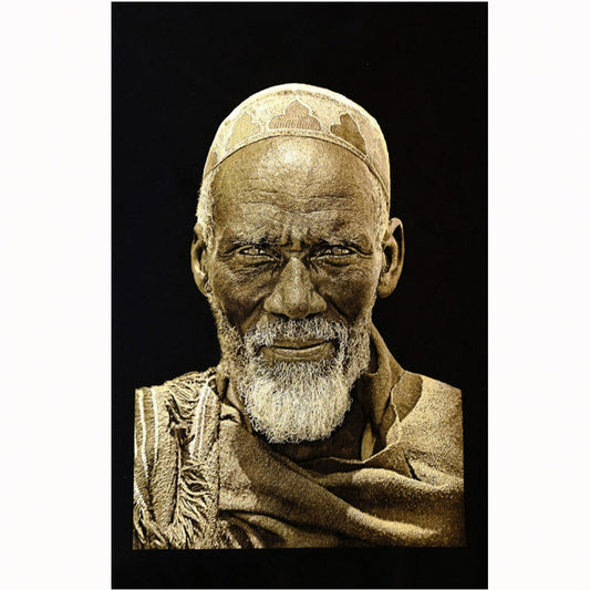 GOBELINO ETIOPE NOMADE NEGRO