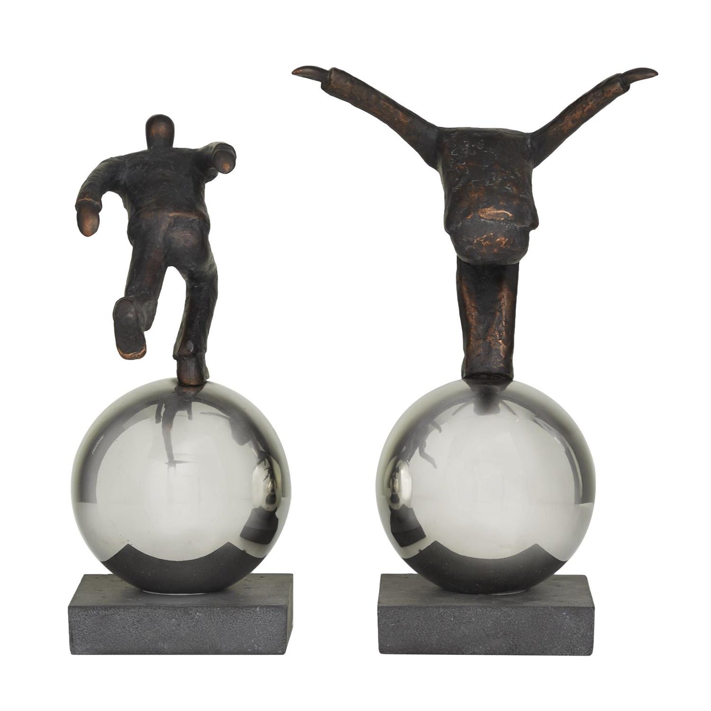 Escultura de Metal y Poliresina S/2