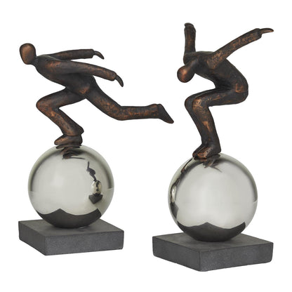 Escultura de Metal y Poliresina S/2