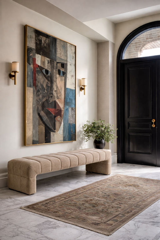 Banqueta Westwood Terciopelo Taupe