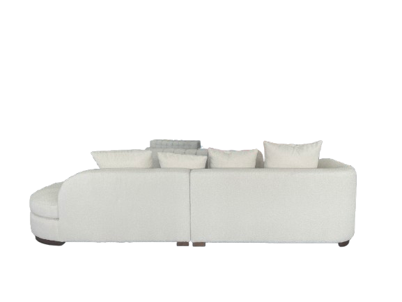 SOFA CURVO MARSELLA NATURA BLANCO INVIERNO - Time of Interiors 