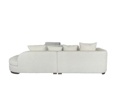 SOFA CURVO MARSELLA NATURA BLANCO INVIERNO - Time of Interiors 