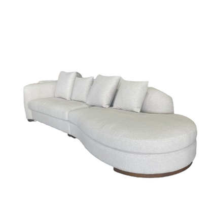 SOFA CURVO MARSELLA BOUCLE BEIGE - Time of Interiors 