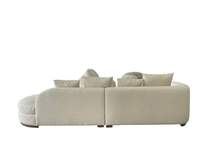 SOFA CURVO MARSELLA BOUCLE BEIGE - Time of Interiors 