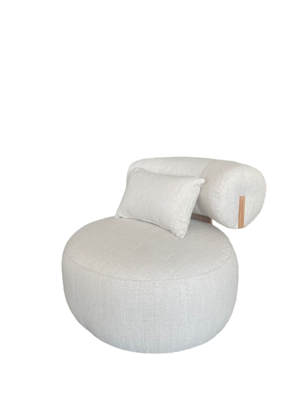 LOUNGECHAIR GIRATORIO DALMA  YAMBO COLOR NATURAL