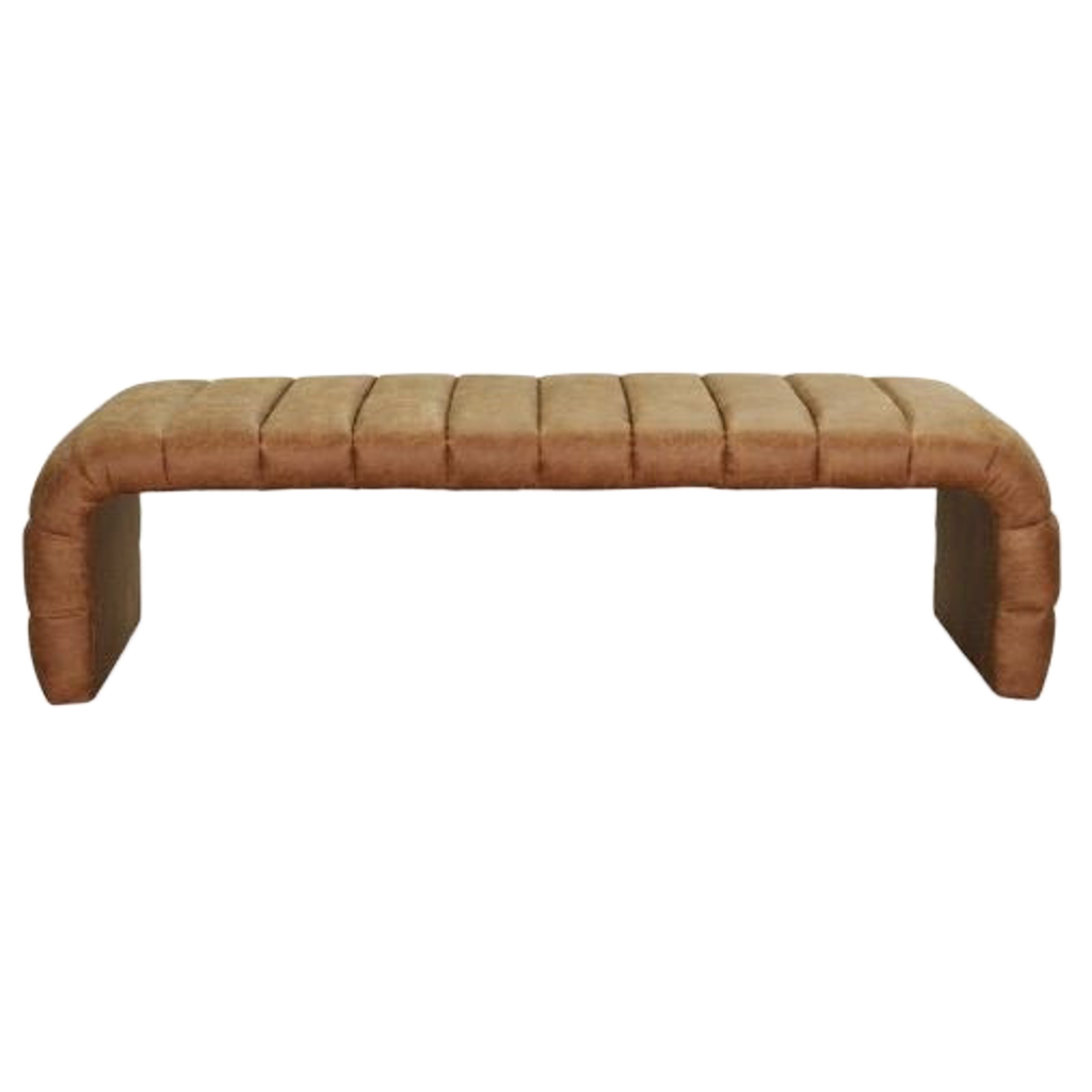 Banqueta Westwood Cuero Vegano Camel