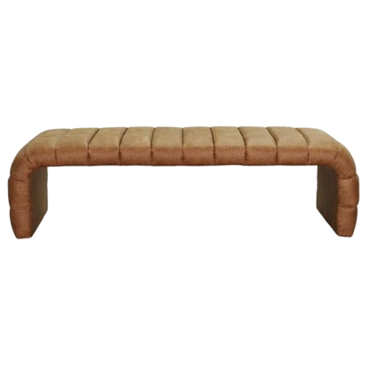 Banqueta Westwood Cuero Vegano Camel