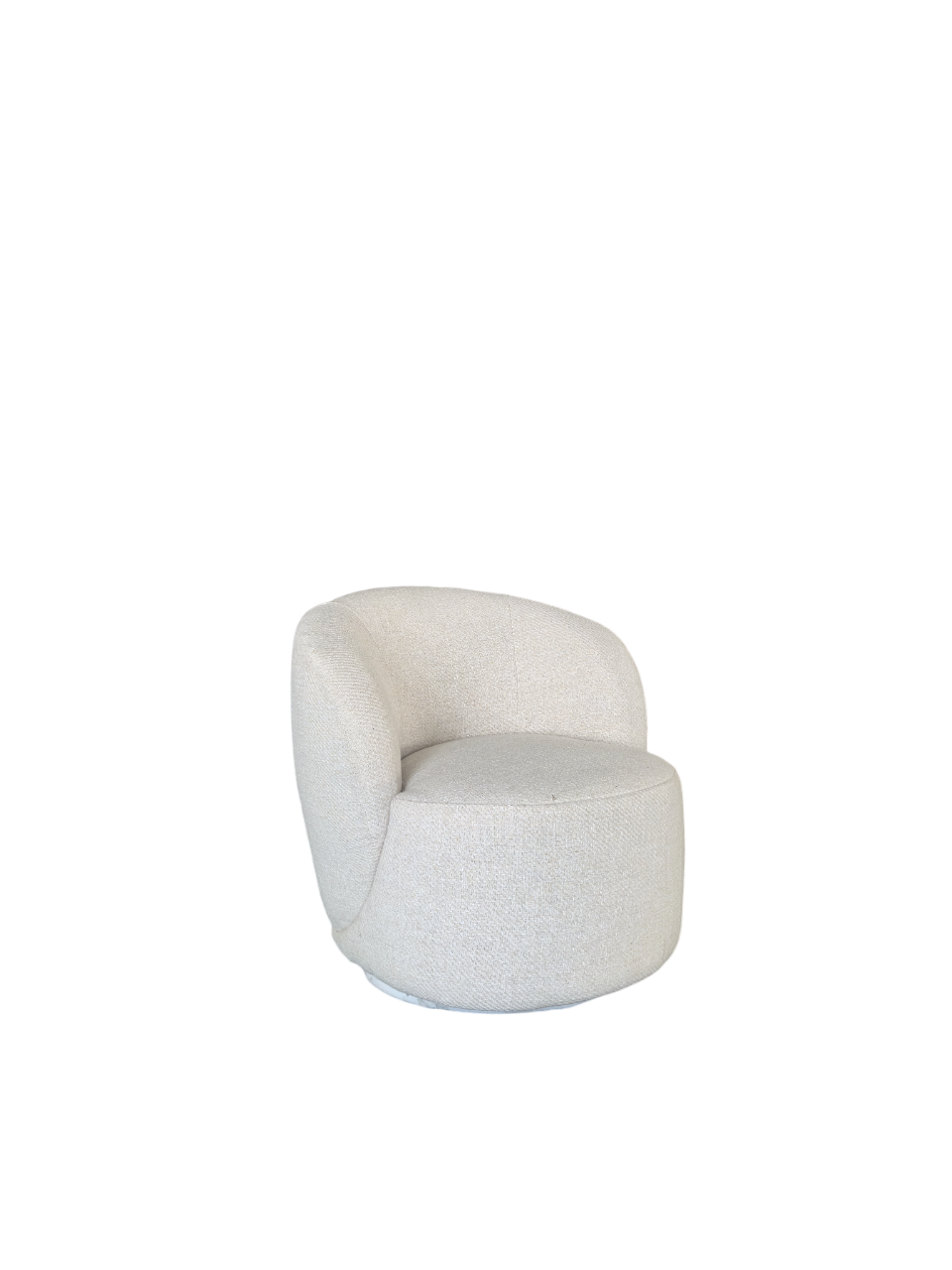 LOUNGECHAIR GIRATORIO NAIROBI NATURA COLOR BLANCO INVIERNO