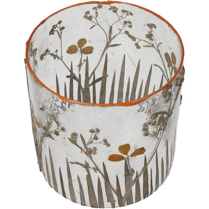 Portavelas Dried Flowers Transparente 