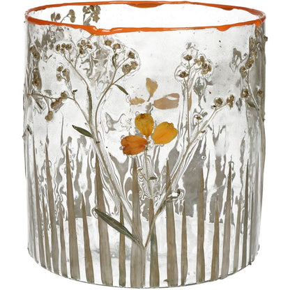 Portavelas Dried Flowers Transparente 