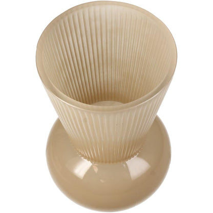 Vasija o Jarrón Vidrio Beige