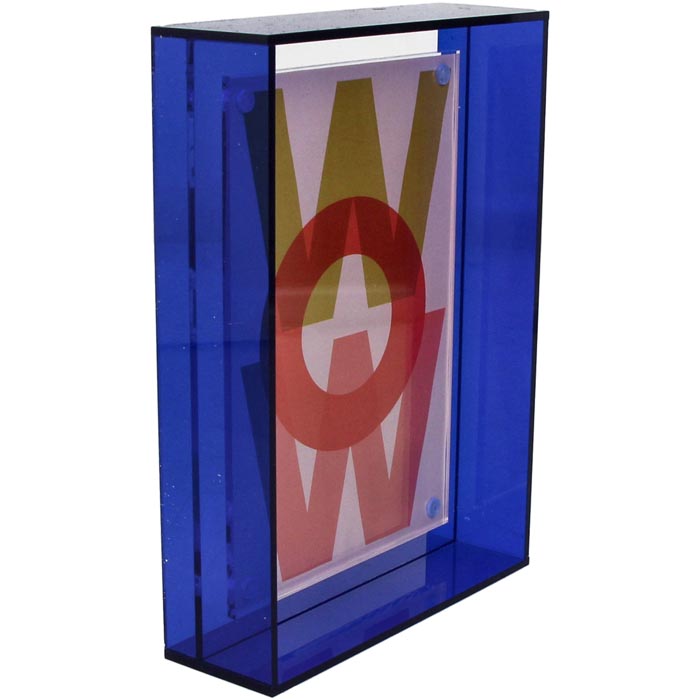 Portarretratos Acrílico Azul 