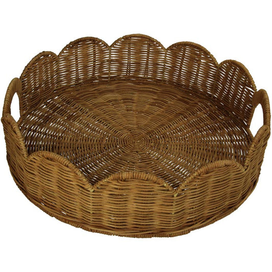 Canasto Bandeja Round Ratán Natural Gabriela