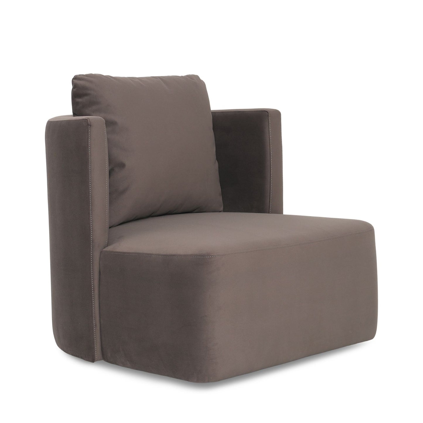 Sitial Giratorio Massimo Velvet Chocolate