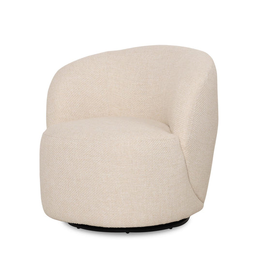 Sitial Giratorio Aura Tela Natura Blanco Invierno