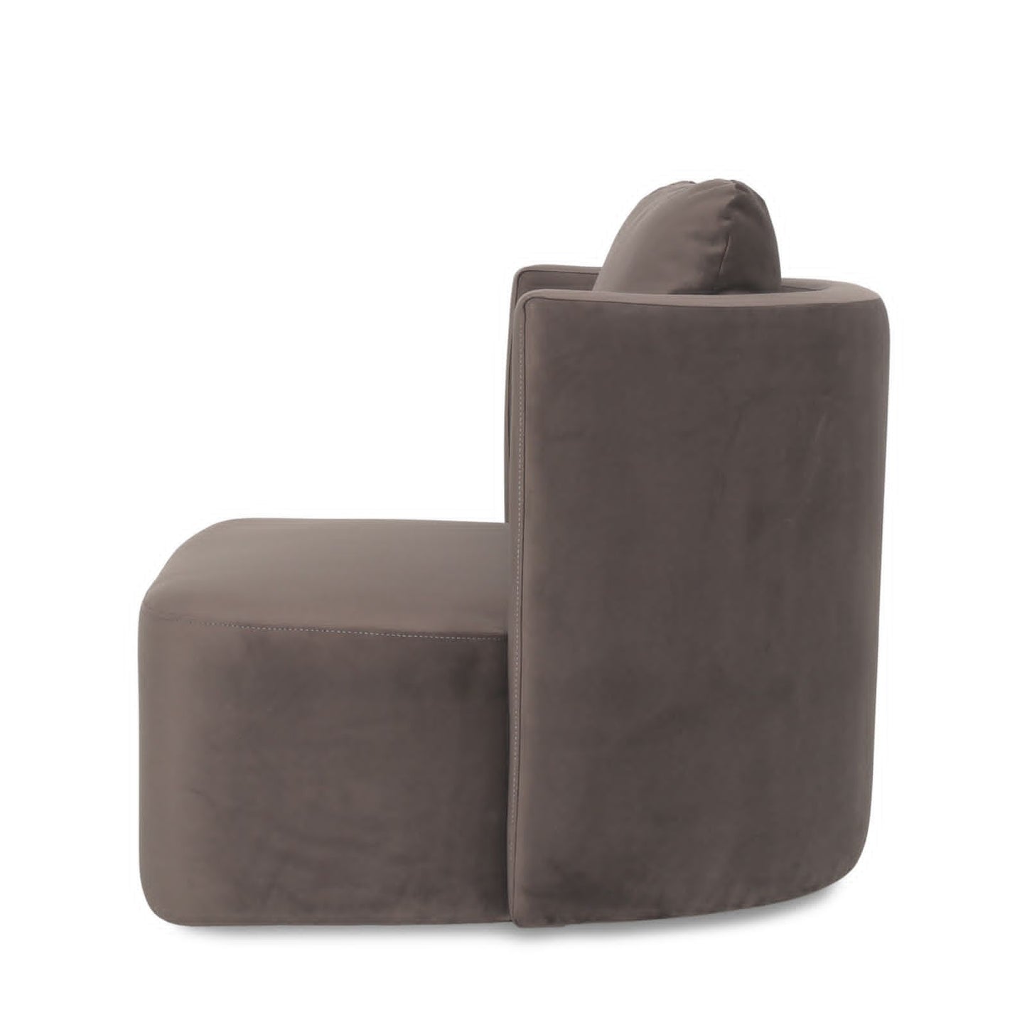 Sitial Giratorio Massimo Velvet Chocolate