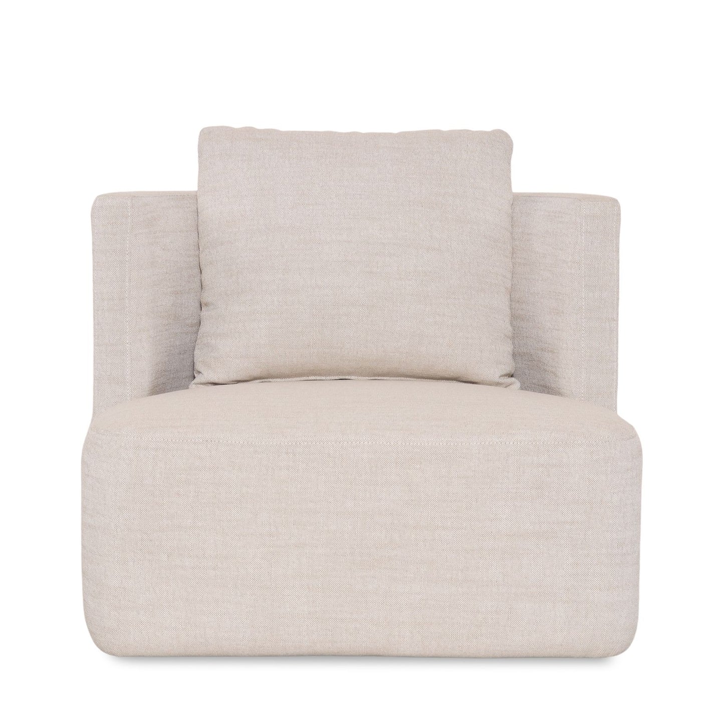 Sitial Giratorio Massimo Lino Beige Crudo