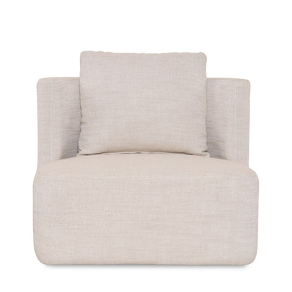 Sitial Giratorio Massimo Lino Beige Crudo