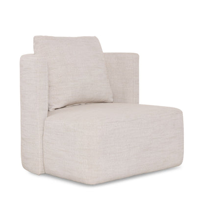 Sitial Giratorio Massimo Lino Beige Crudo