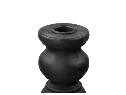 Porta Velas Resina Negro II - Time of Interiors 