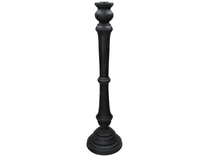 Porta Velas Resina Negro II - Time of Interiors 