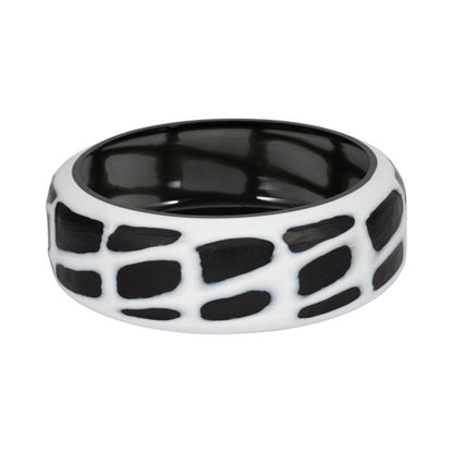 Bowl Zoe negro y blanco en vidrio