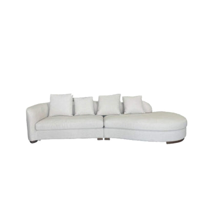 Sofá Curvo Marsella Boucle Beige