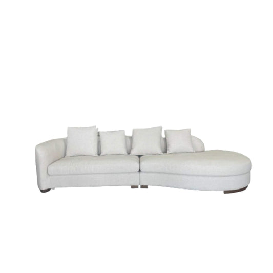Sofá Curvo Marsella Boucle Beige