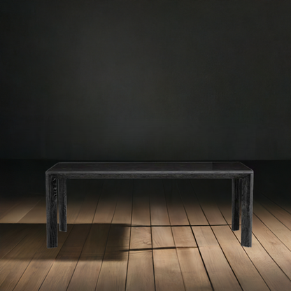 Mesa de Comedor Negra Rectangular Kansas