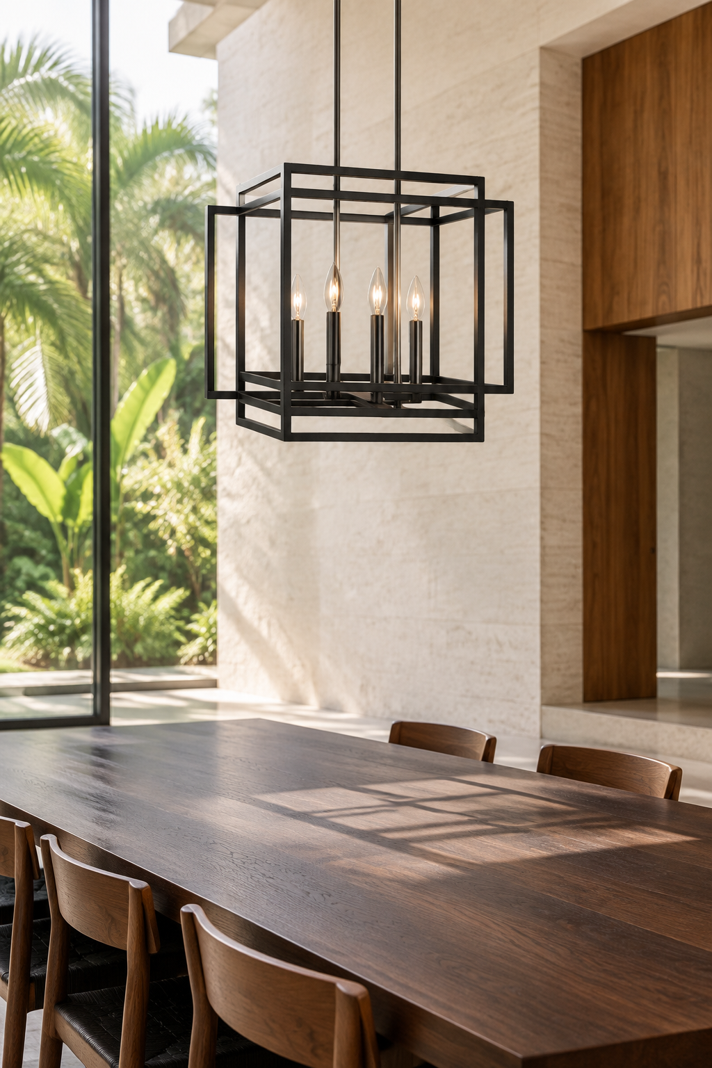 Lámpara colgante Alma sobre un comedor