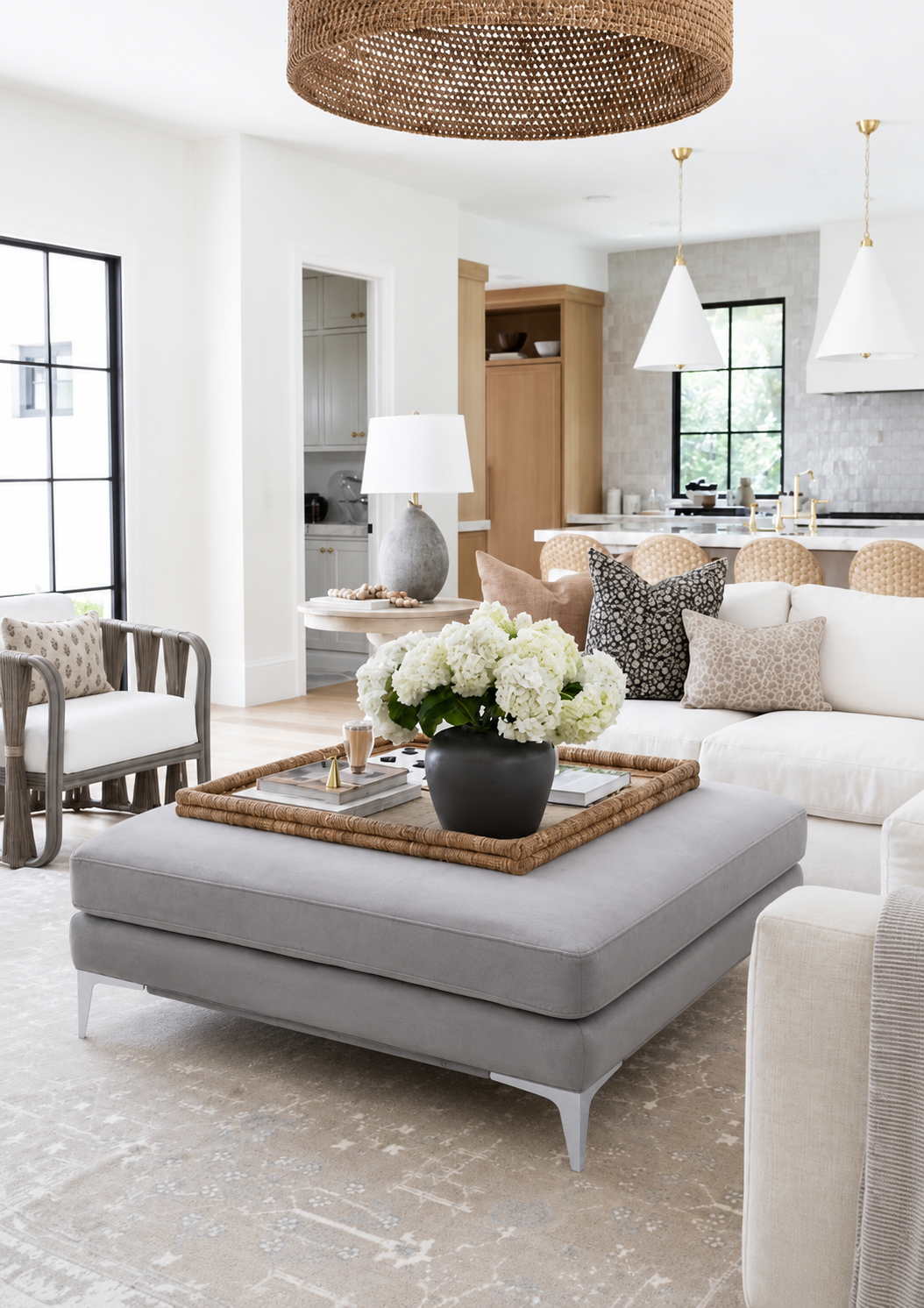 Banqueta Lucia Gris
