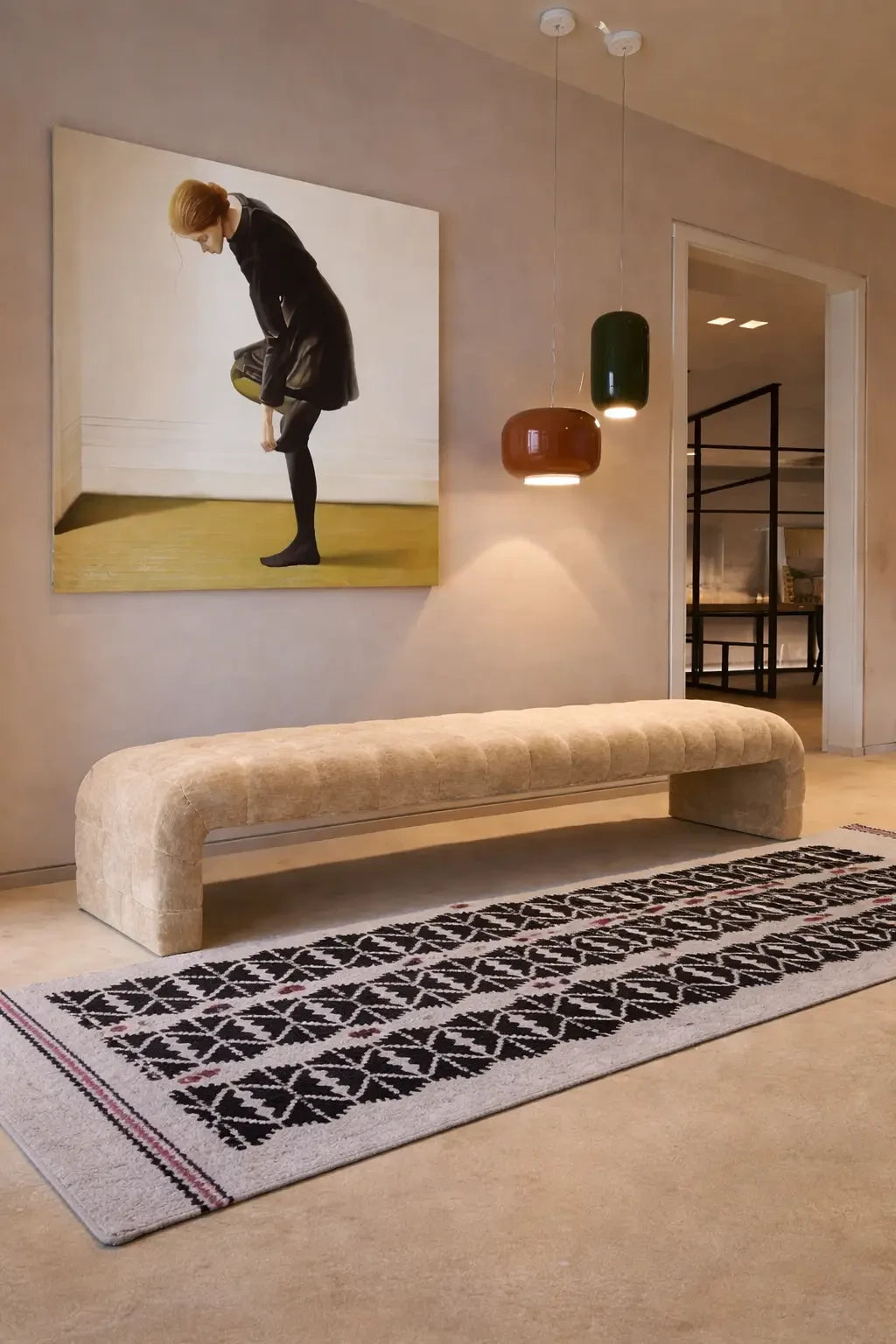 Banqueta Westwood Terciopelo Taupe